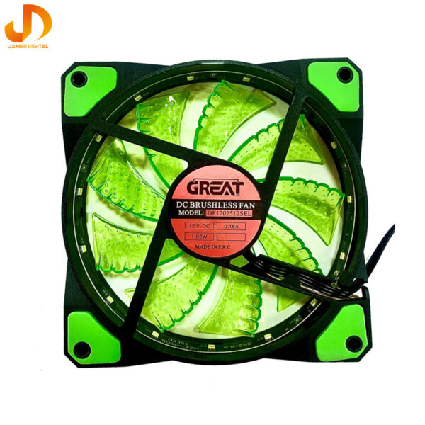 فن کیس گریت مدل RGB-green - Image 8