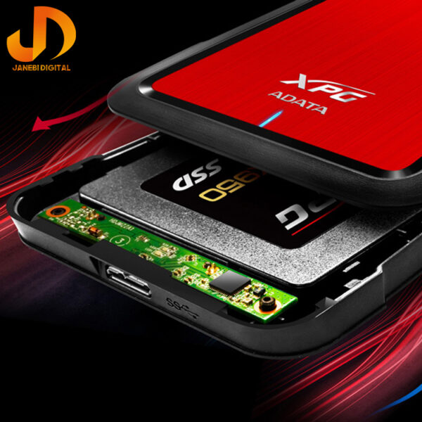 باکس هارد تبدیل SATA به USB 3.1 ای دیتا مدل EX500 - Image 4