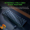 کیبورد ریزر مدل  Huntsman Mini Purple Switch (گارانتی 18 ماهه ایستا) - Image 2