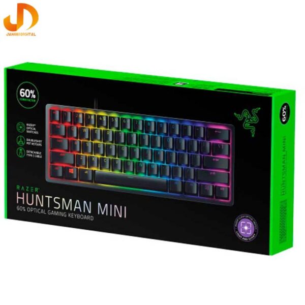 کیبورد ریزر مدل  Huntsman Mini Purple Switch (گارانتی 18 ماهه ایستا) - Image 9