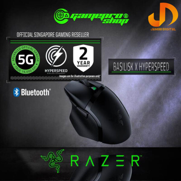 ماوس بی سیم مخصوص بازی ریزر مدلBASILISK  X HYPERSPEED (گارانتی 18 ماهه گرین) - Image 4