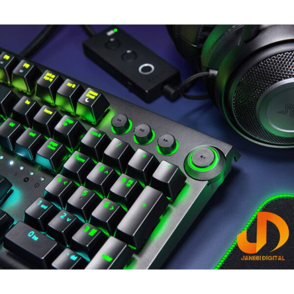 کیبورد مخصوص بازی ریزر مدل BLACKWIDOW GREEN  SWITCH (گارانتی 18 ماهه ایستا) - Image 8