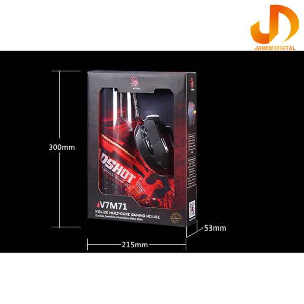 ماوس مخصوص بازی بلادی مدل V7M71 به همراه ماوس پد - Image 9