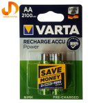باتری قلمی قابل شارژ وارتا مدل ACCU-2100 بسته 2 عددی