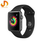ساعت هوشمند اپل واچ 3 مدل 42mm Aluminum Case with  Black Sport Silicon Band