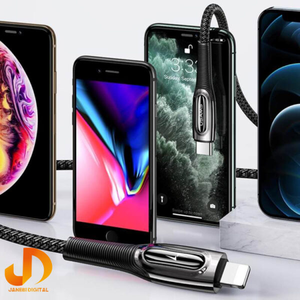کابل تبدیل C-USB به لایتنینگ یوسمز مدل U63 PD 20W طول 1.2 متر - Image 10