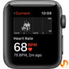 ساعت هوشمند اپل واچ سری 3 38mm Aluminum Case with Black Sport Silicon Band - Image 13