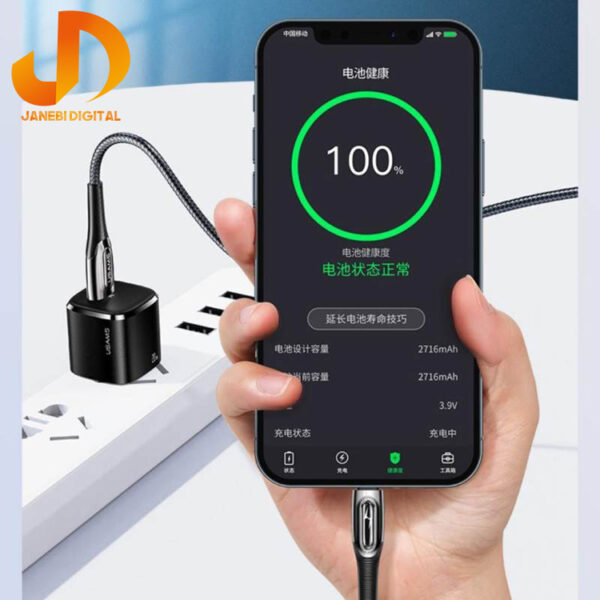 کابل تبدیل C-USB به لایتنینگ یوسمز مدل U63 PD 20W طول 1.2 متر - Image 11