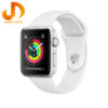 ساعت هوشمند اپل واچ 3 مدل 42mm Aluminum Case with  Black Sport Silicon Band - Image 18