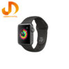 ساعت هوشمند اپل واچ سری 3 38mm Aluminum Case with Black Sport Silicon Band - Image 5