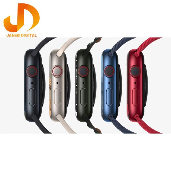 ساعت هوشمند اپل واچ سری 7 مدل 45mm Aluminum Case with Sport silicone Band - Image 5