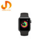 ساعت هوشمند اپل واچ سری 3 38mm Aluminum Case with Black Sport Silicon Band - Image 6