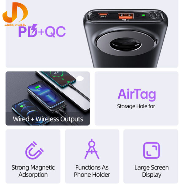 شارژ همراه بی سیم یوسمز مدل CD171-20W ظرفیت 10000 میلی آمپر - Image 6