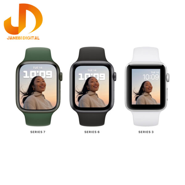 ساعت هوشمند اپل واچ سری 7 مدل 45mm Aluminum Case with Sport silicone Band - Image 7