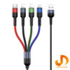 کابل تبدیل USB به microUSB/لایتنینگ USB-C/ یوسمز مدل US-SJ413 U26