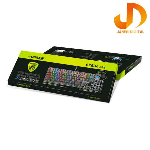 کیبورد مخصوص بازی گرین مدل GK802-RGB - Image 10