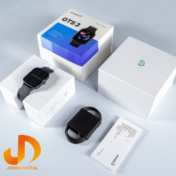 ساعت هوشمند امیزفیت مدل GTS 3 بند سیلیکونی - Image 3