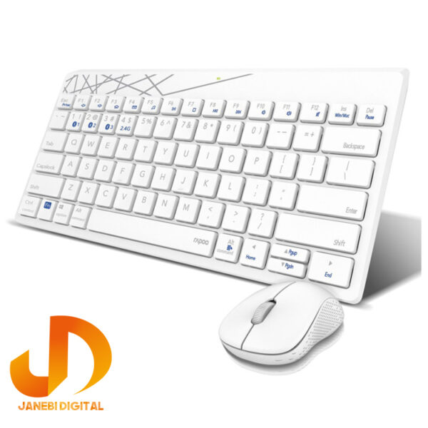 کیبورد و ماوس بی سیم رپو مدل M8000 - Image 3