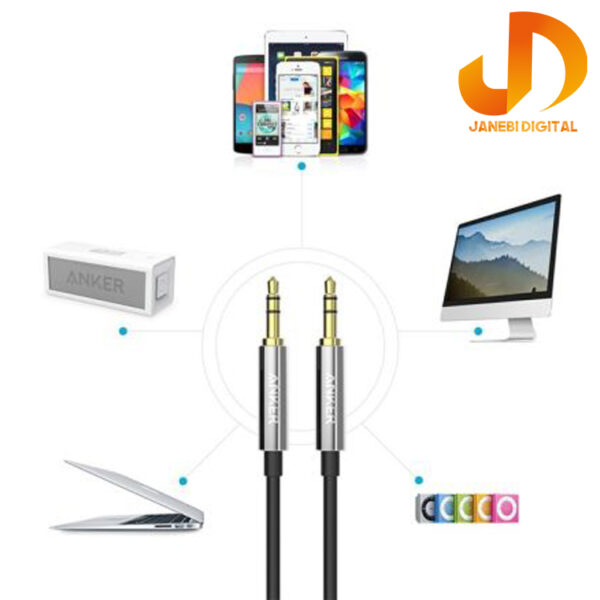 کابل انتقال صدا 3.5 میلی متری انکر مدل A7123 Premium به طول 120 سانتی متر - Image 3
