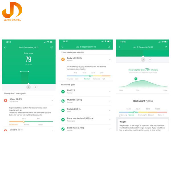 ترازو دیجیتال شیائومی مدل Mi body composition scale 2 - Image 8