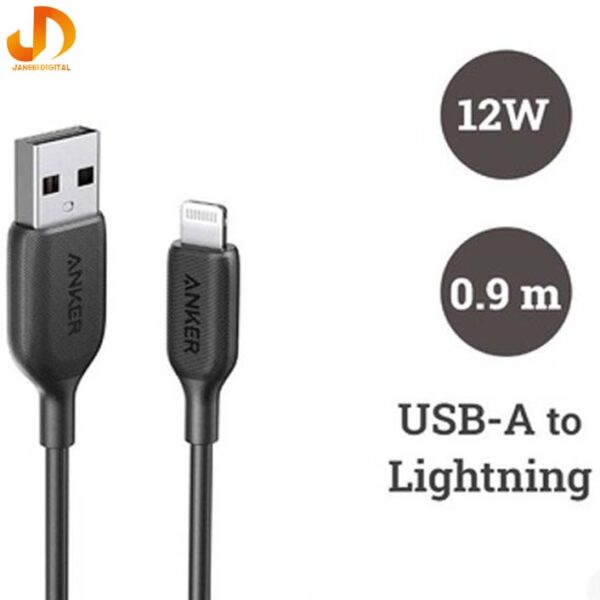 کابل تبدیل USB به لایتنینگ انکر مدل Anker PowerLine A8812 طول 0/9 متر - Image 6