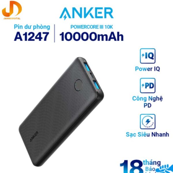 پاور بانک انکر مدل powercore A1247 ظرفیت 10000 میلی امپر ساعت - Image 7
