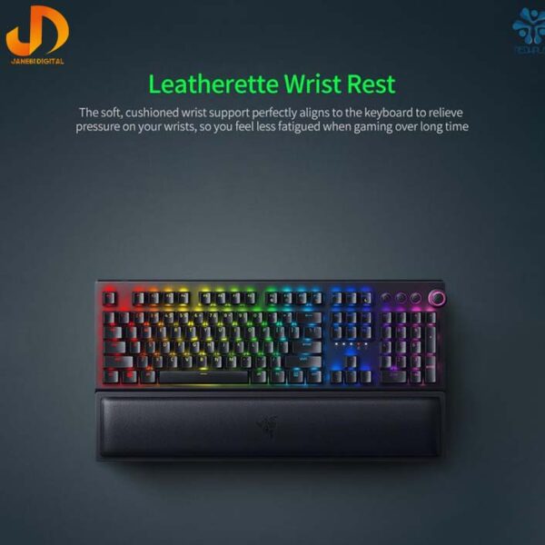 کیبورد مخصوص بازی ریزر مدلRAZER Keyboard Blackwidow V3 Pro GreenSwitch (گارانتی 18 ماهه ایستا) - Image 6