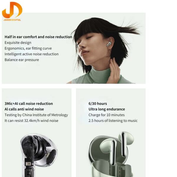 هدفون بلوتوثی شیائومی مدل Xiaomi Buds 4 M2224E1 (گارانتی 12 ماهه شرکتی) دست دوم - Image 13