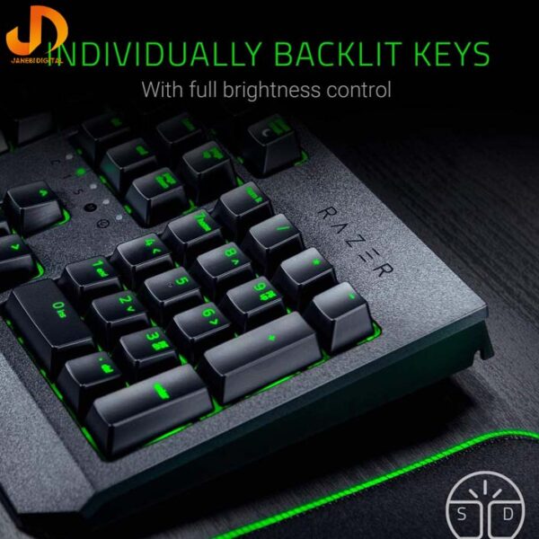 کيبورد گیمینگ ريزر Razer BlackWidow Essential Green Switch(گارانتی 18 ماه گرین) - Image 3