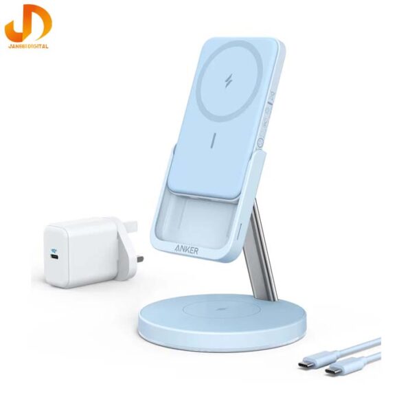 شارژر بی سیم انکر مدل A25A7 633 MagGo به همراه شارژر دیواری 25 واتی و کابل شارژر (گارانتی 18ماهه ایستا) - Image 4