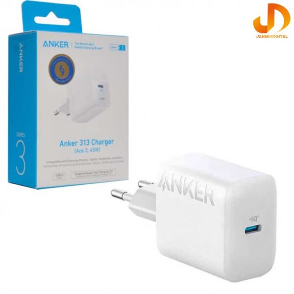 شارژر دیواری انکر سری 313 با توان 45 وات مدل ANKER 313 Ace 2 A2643 (گارانتی 24 ماهه جانبی همراه) 3 پین - Image 5