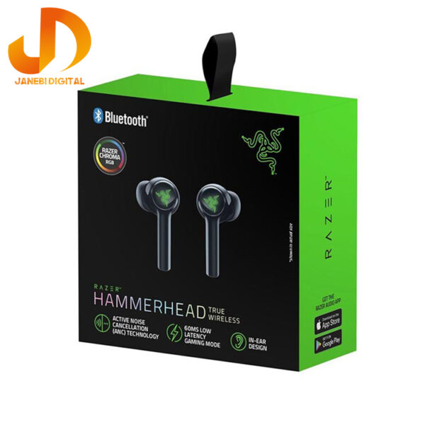 هدفون مخصوص بازی بلوتوثی ریزر مدل HAMMERHEAD TRUE WIRELESS 2nd Gen(گارانتی 24 ماهه جانبی همراه) - Image 6