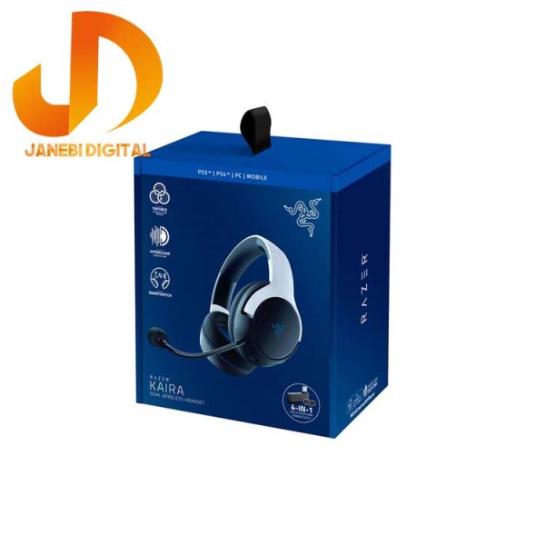هدفون مخصوص بازی بی سیم ریزر مدل Kaira for PS5 (گارانتی 18 ماهه گرین) - Image 7