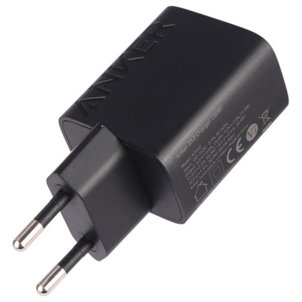 شارژر دیواری انکر مدل Anker A2640 PowerPort312 30W (گارانتی 24 ماهه جانبی همراه) 2 پین - Image 4